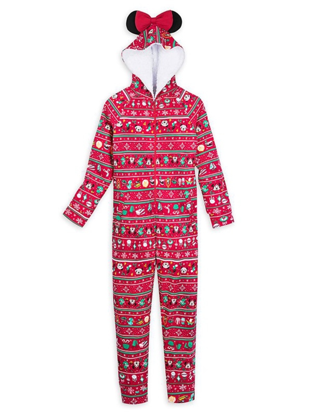 Disney Parks Christmas Minnie Mouse Womens Onesie